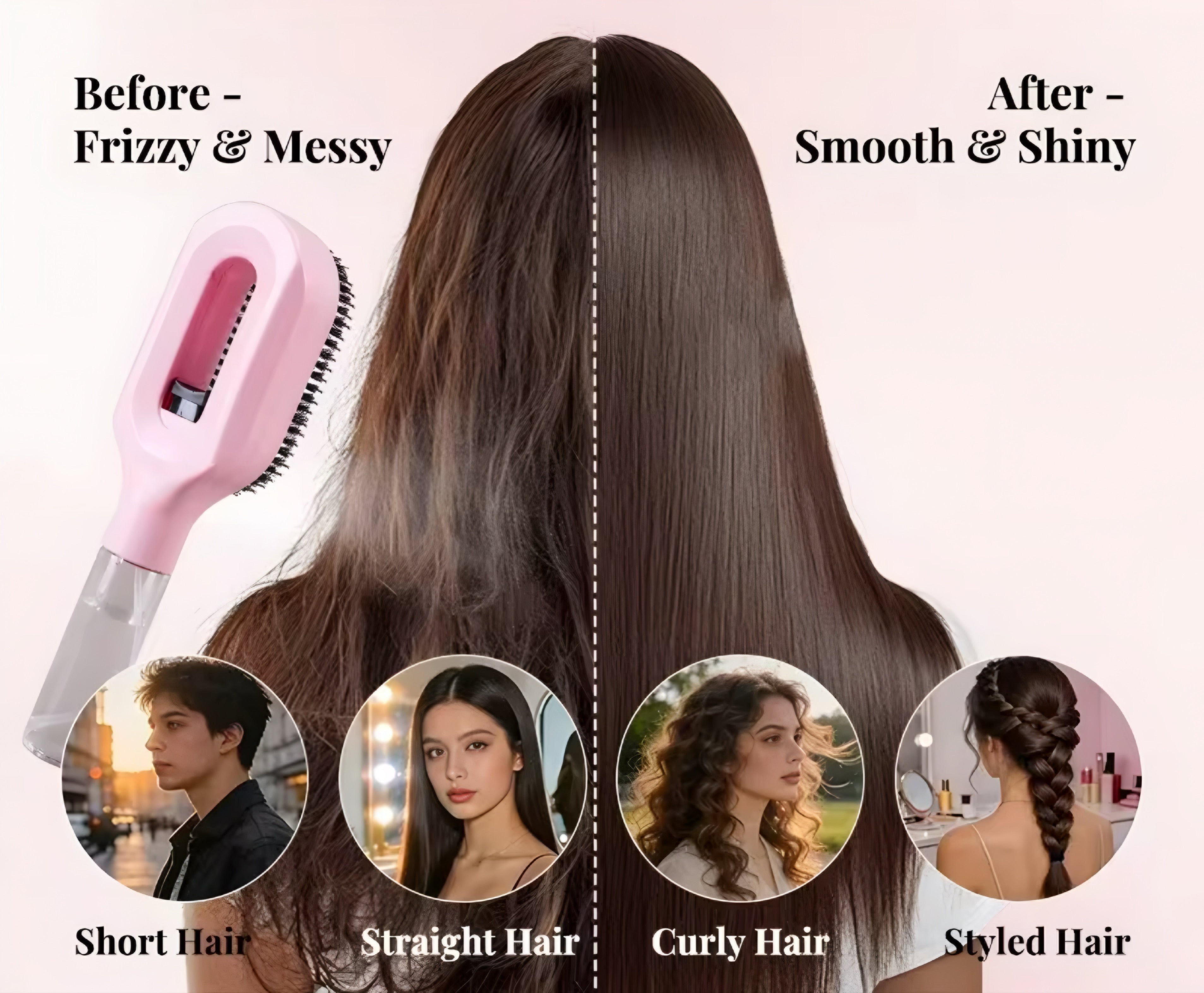 Pettine Spray 2-in-1 per Capelli