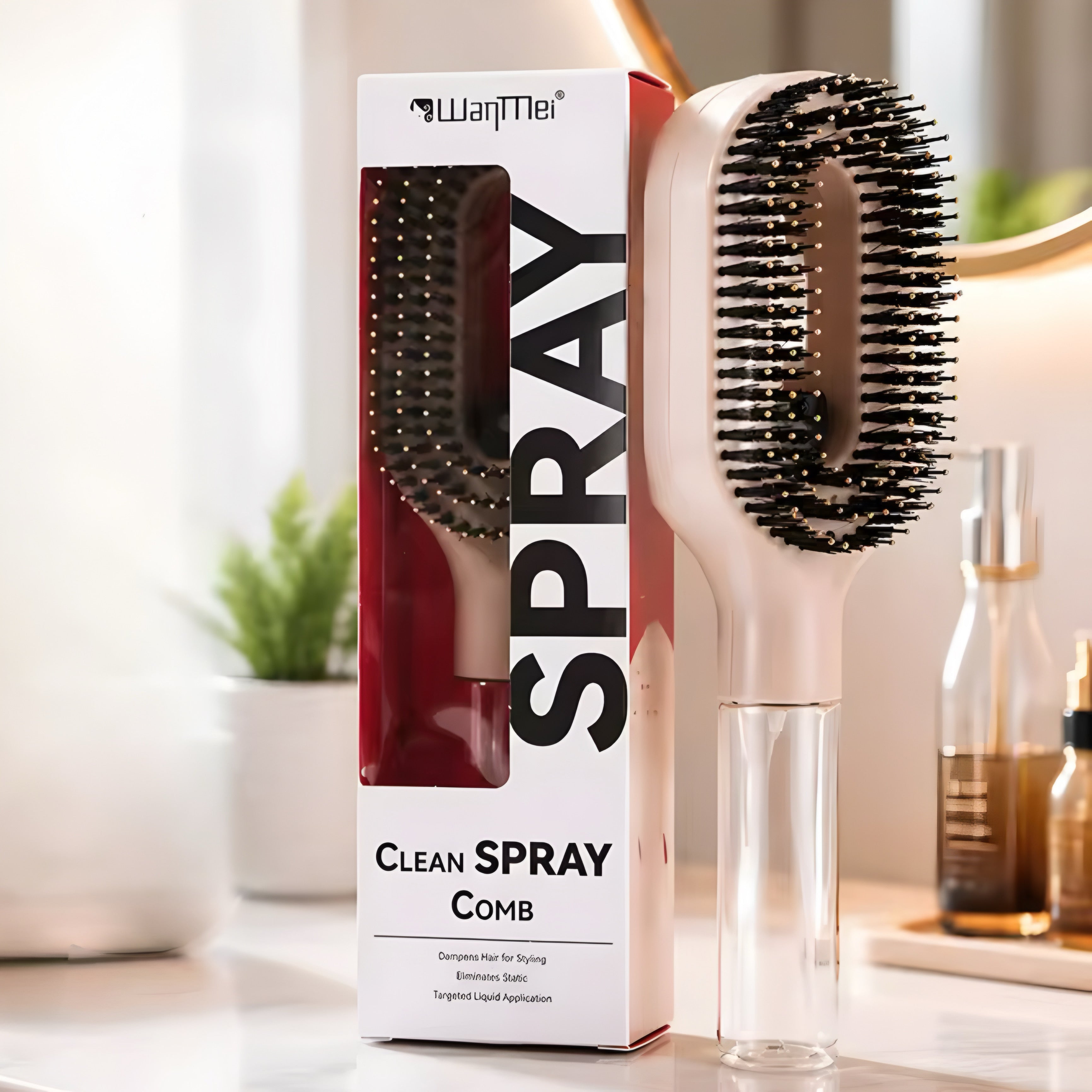 Pettine Spray 2-in-1 per Capelli