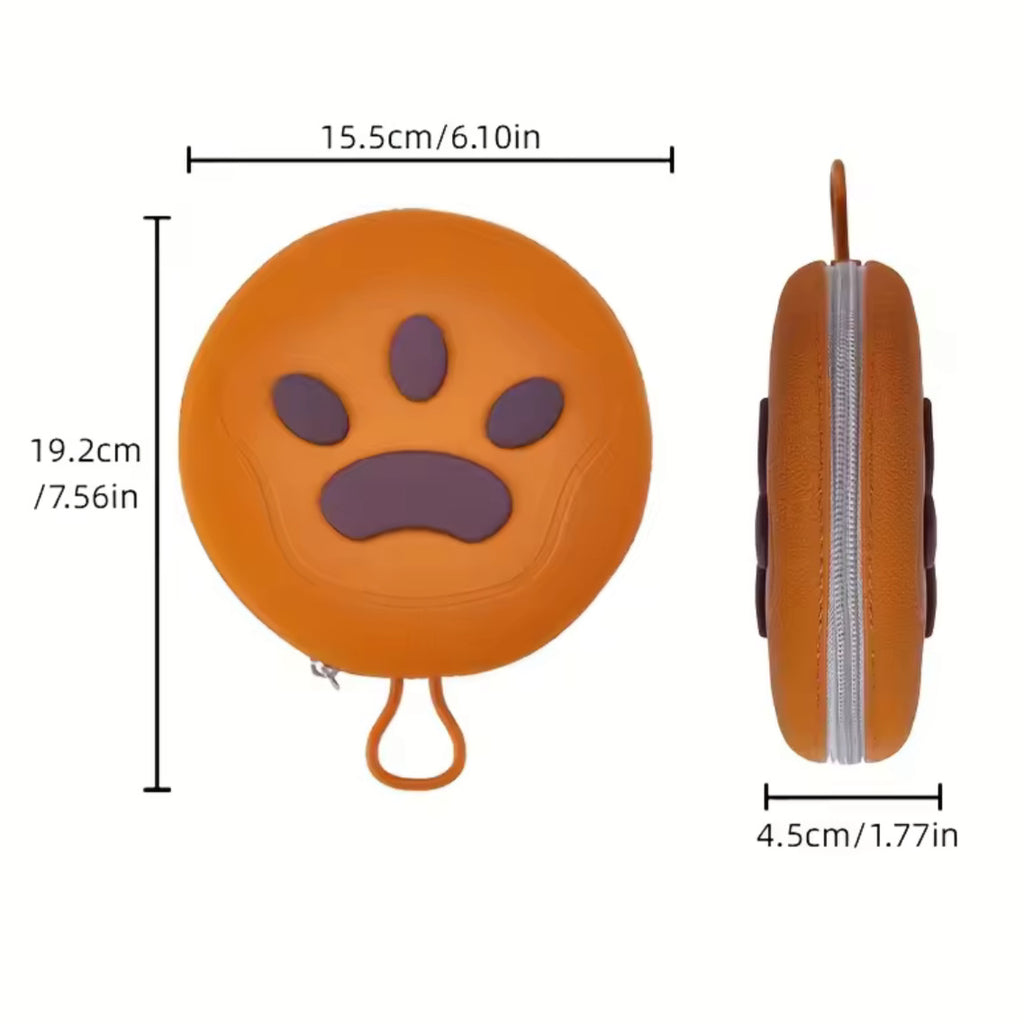 Ciotola Pieghevole 2-in-1 in Silicone per Cani