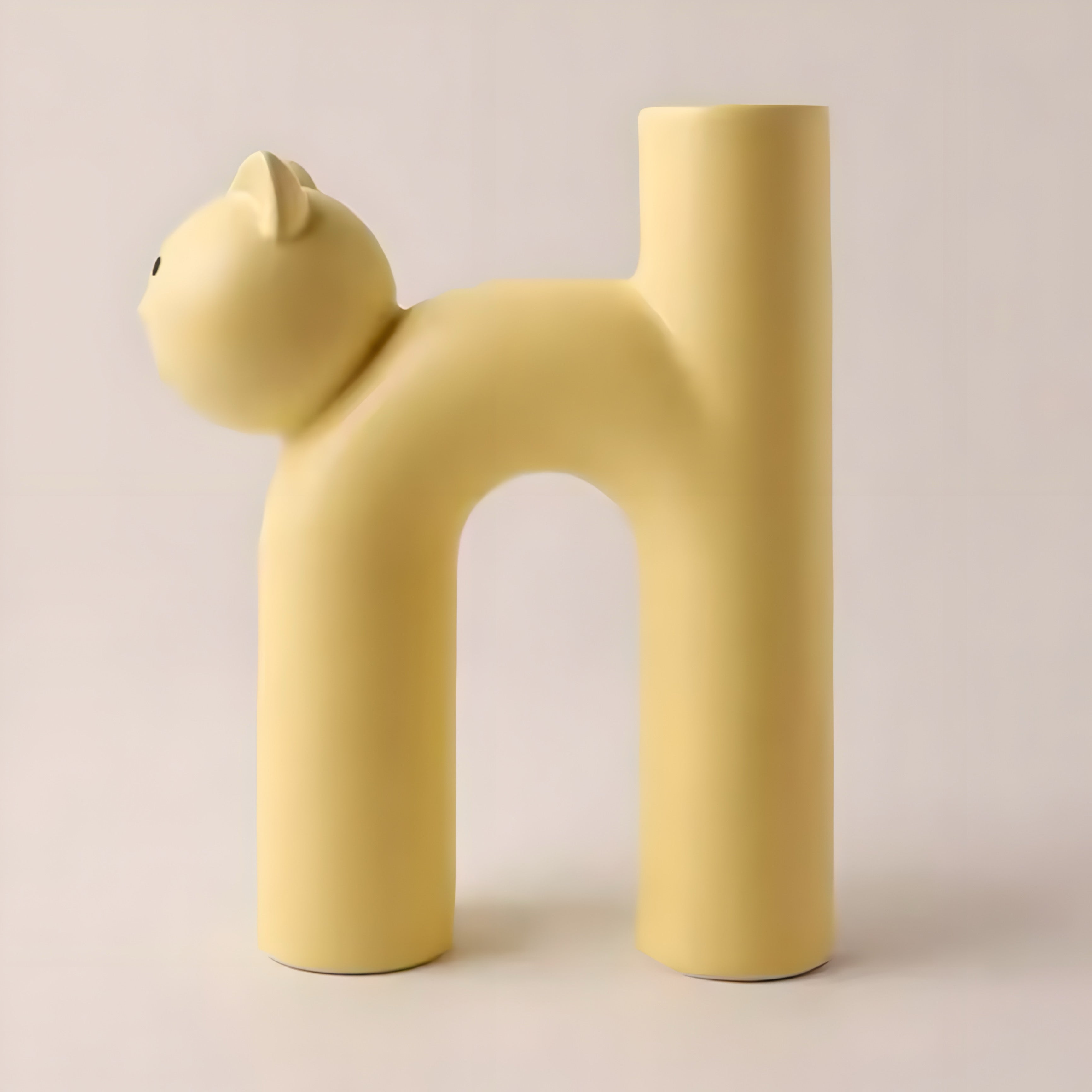 Vaso U-Shape Cat in Ceramica