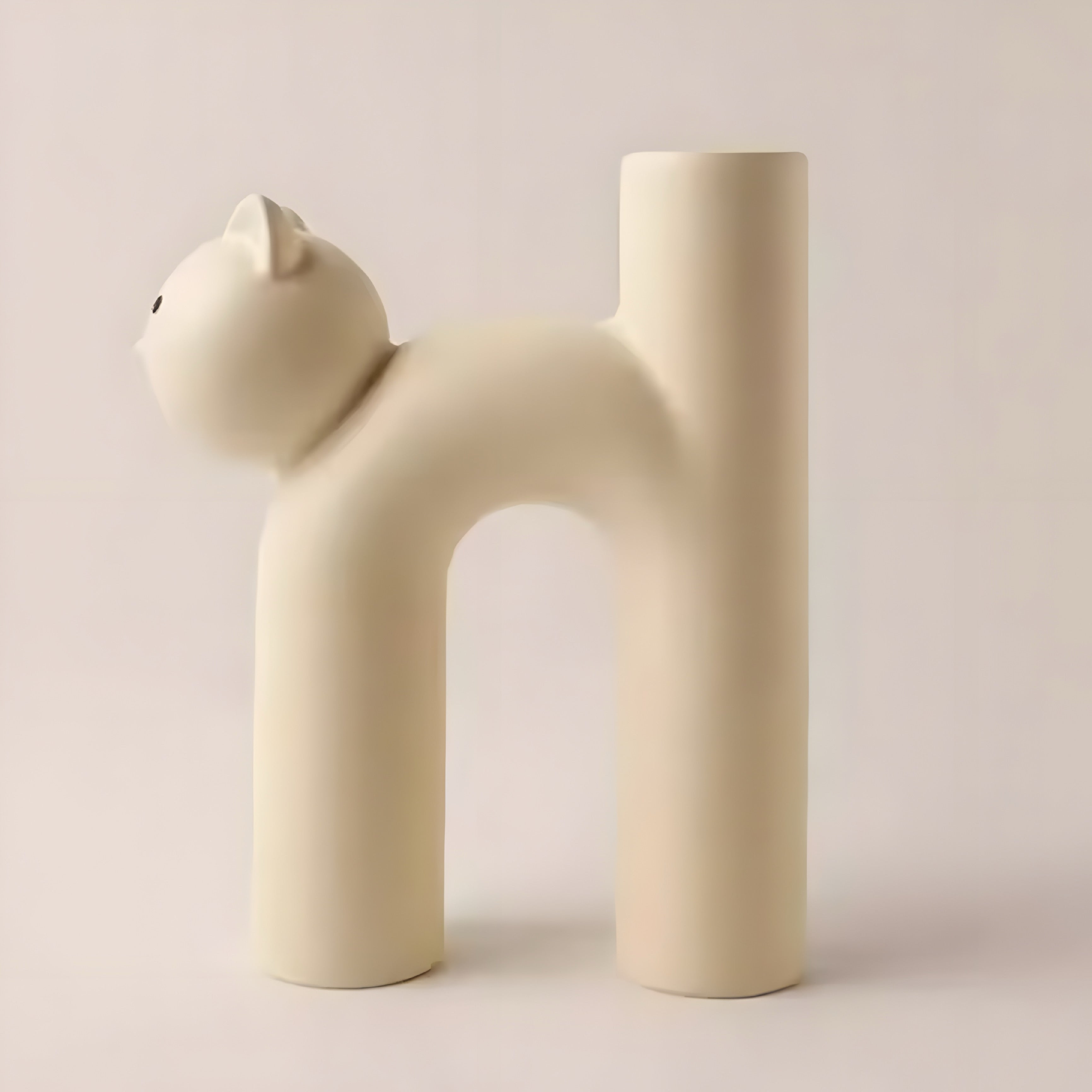 Vaso U-Shape Cat in Ceramica