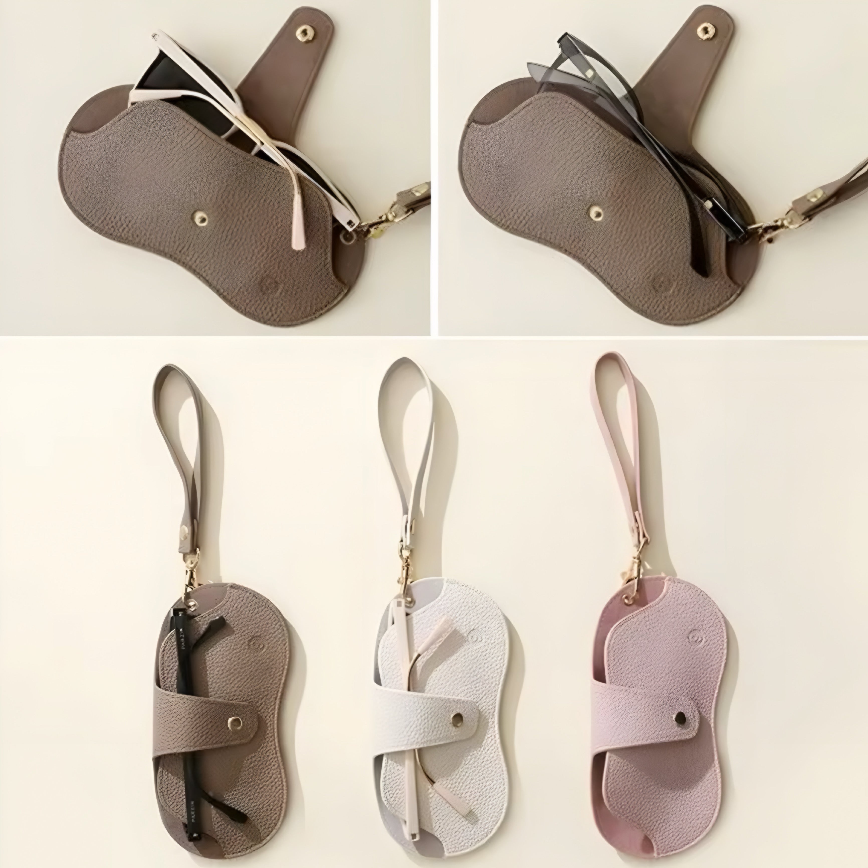 Custodia Occhiali in PU Texture Lychee