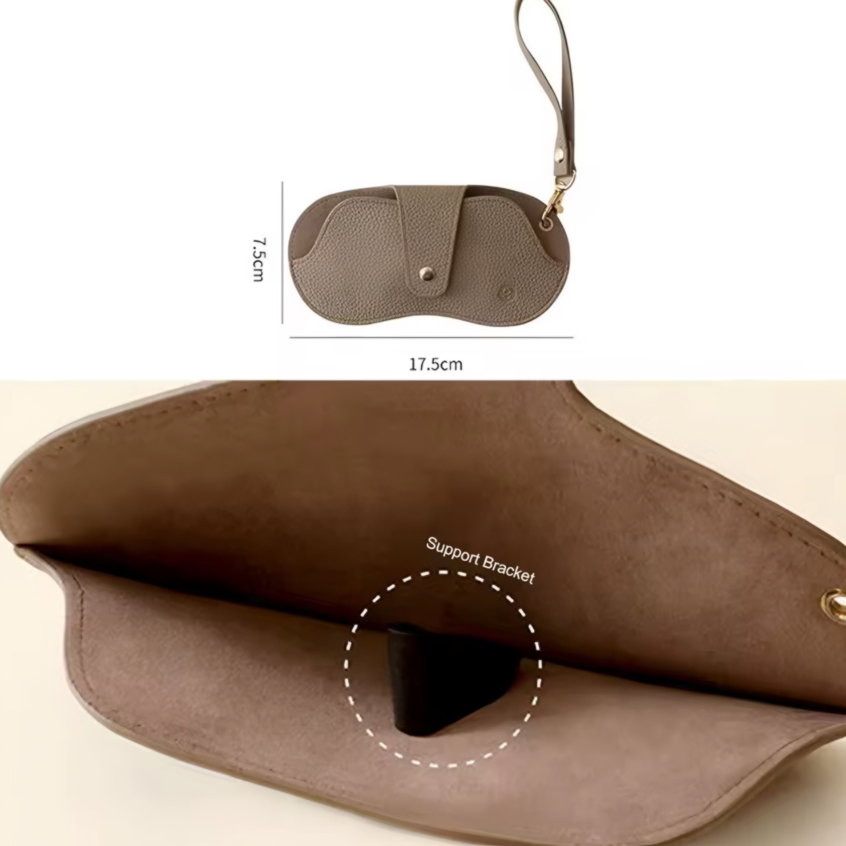 Custodia Occhiali in PU Texture Lychee