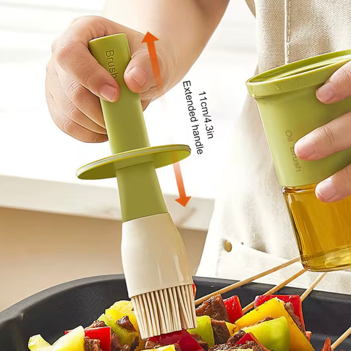 Dispenser 2-in-1 per Olio & Salse con Pennello
