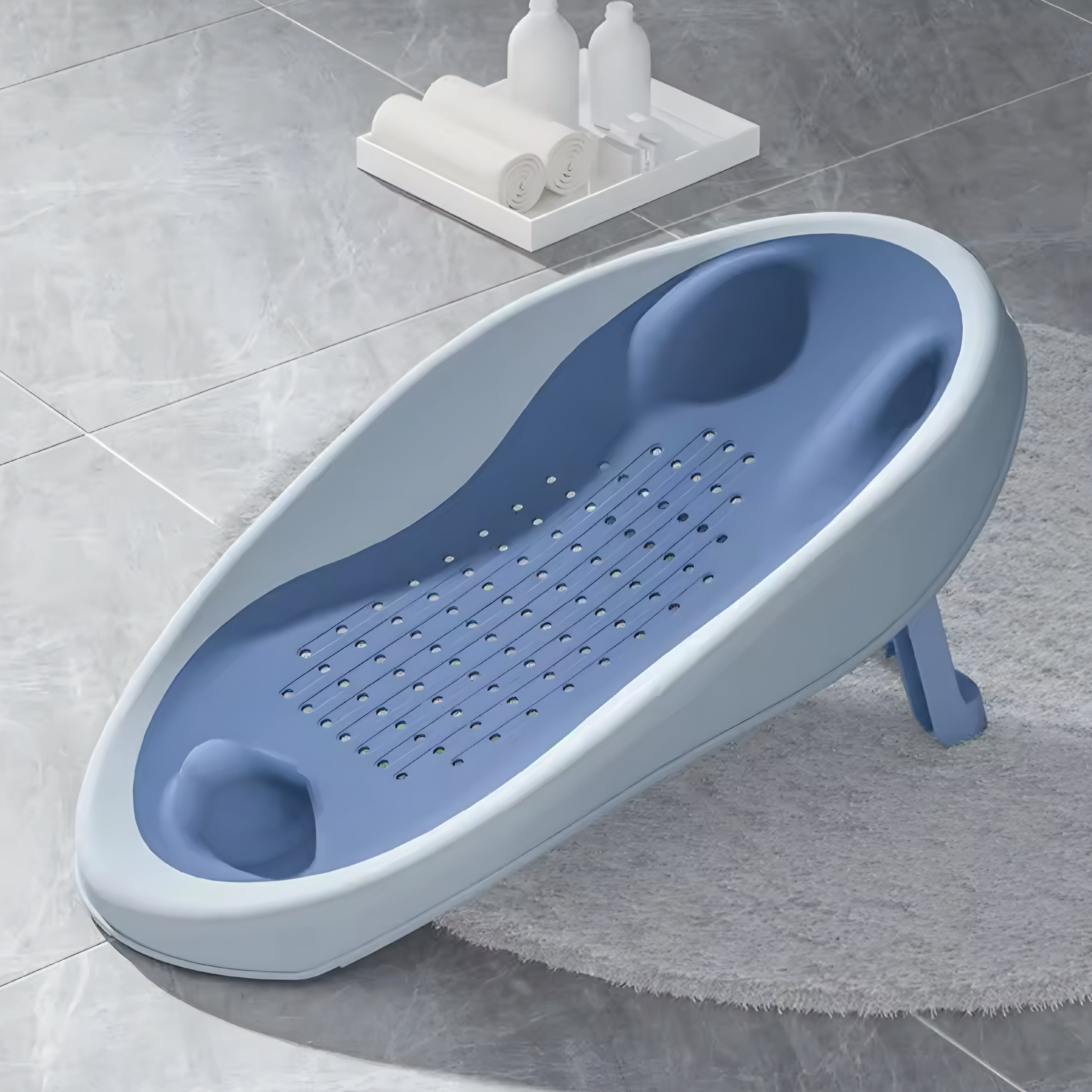 Seduta Pieghevole per Bagnetto Neonato con Supporto Ergonomico