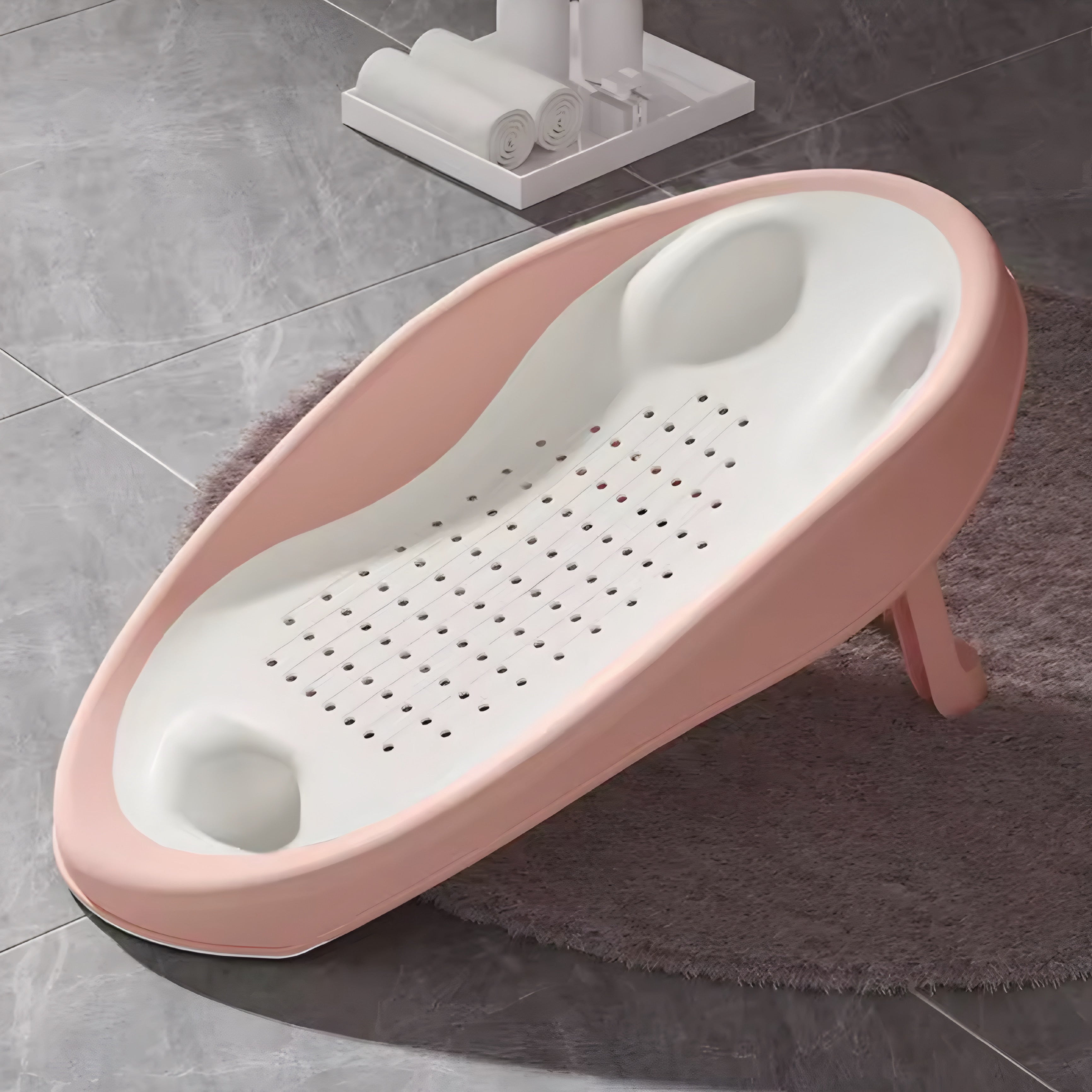 Seduta Pieghevole per Bagnetto Neonato con Supporto Ergonomico