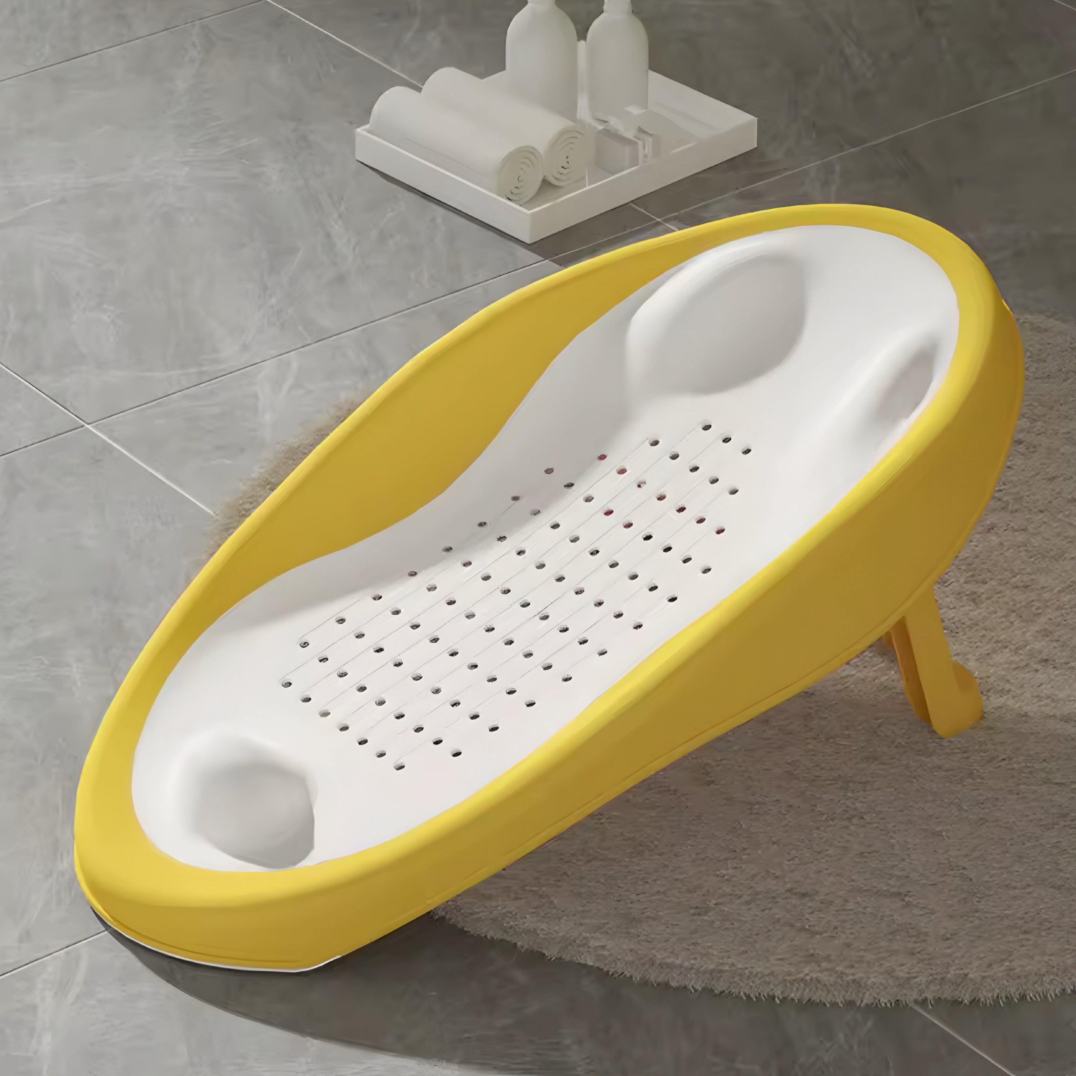 Seduta Pieghevole per Bagnetto Neonato con Supporto Ergonomico