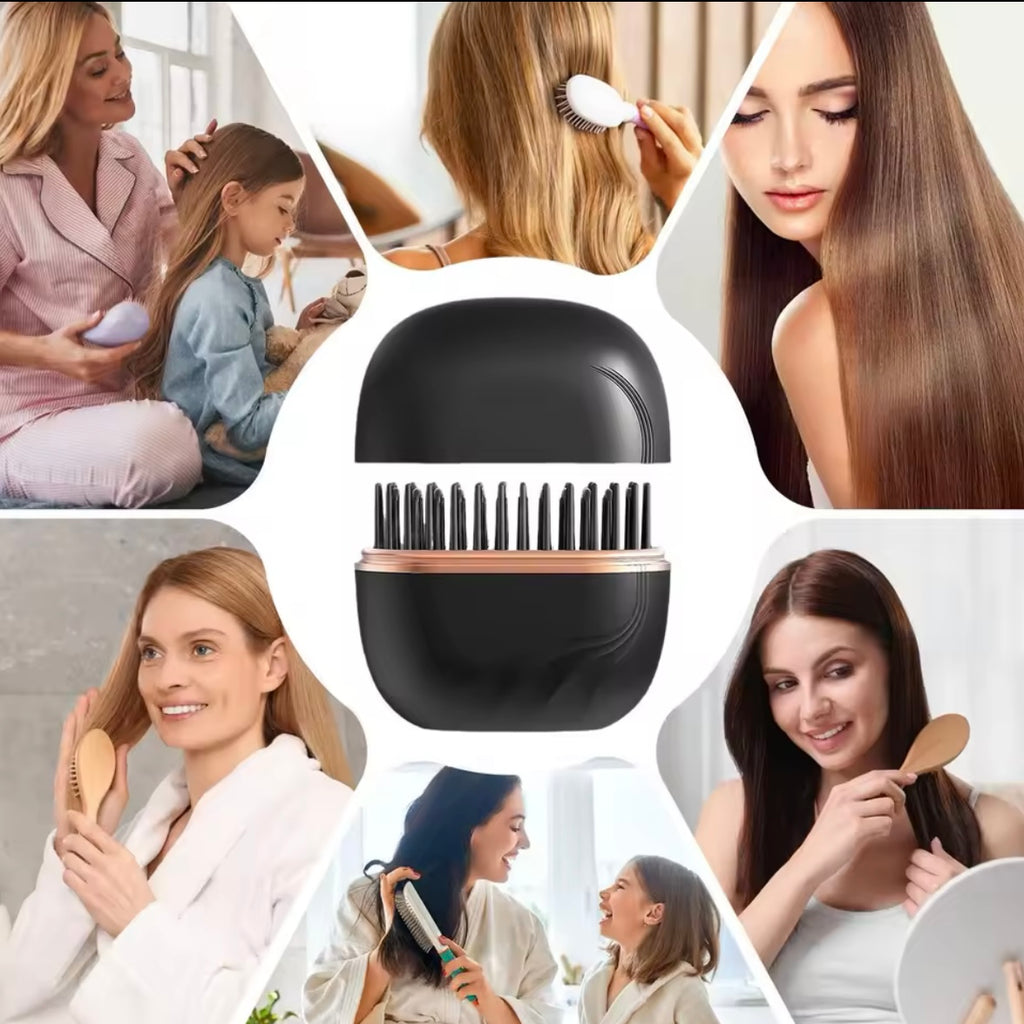 Mini Spazzola Liscia Capelli Ricaricabile