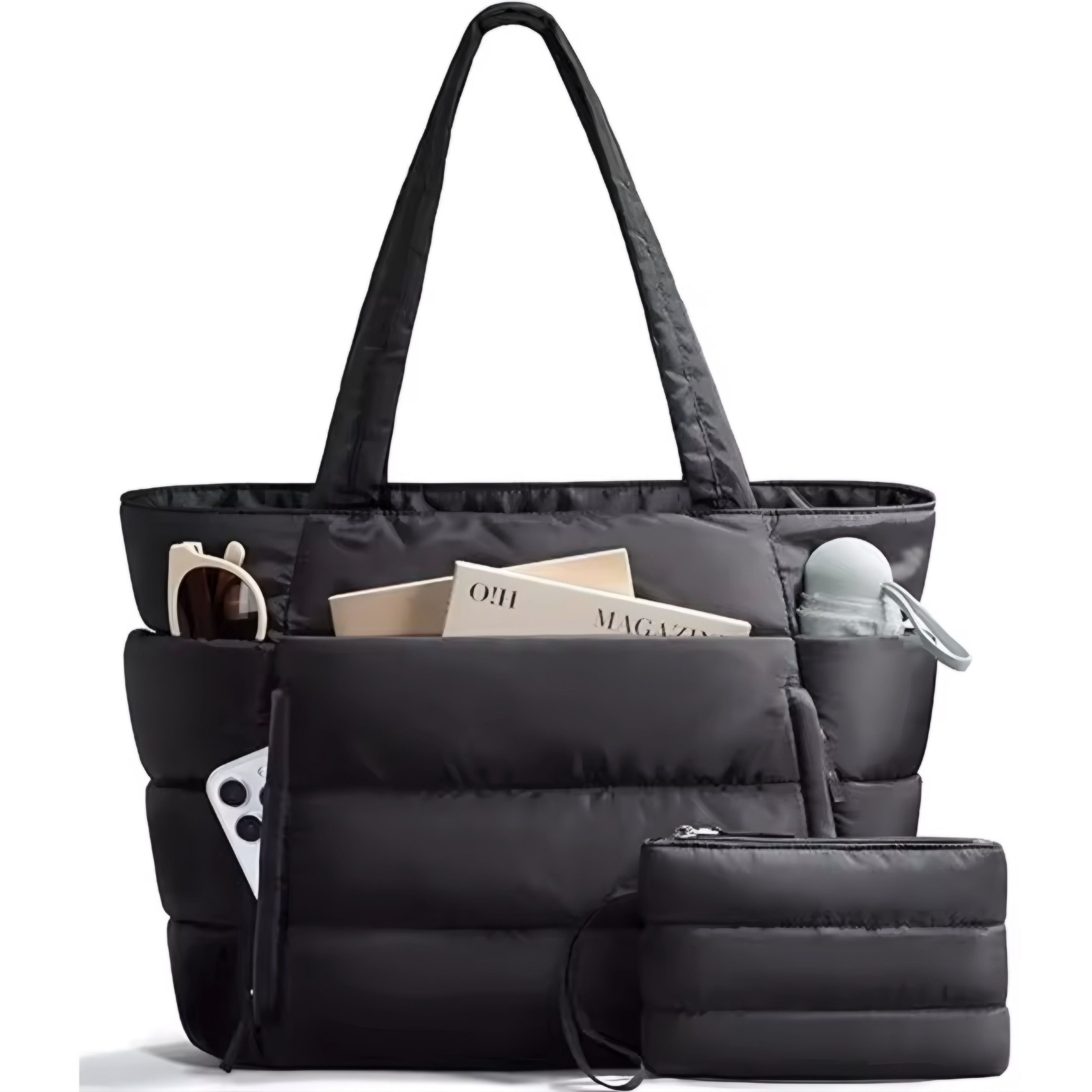 Borsa Tote Puffer Grande Capacità