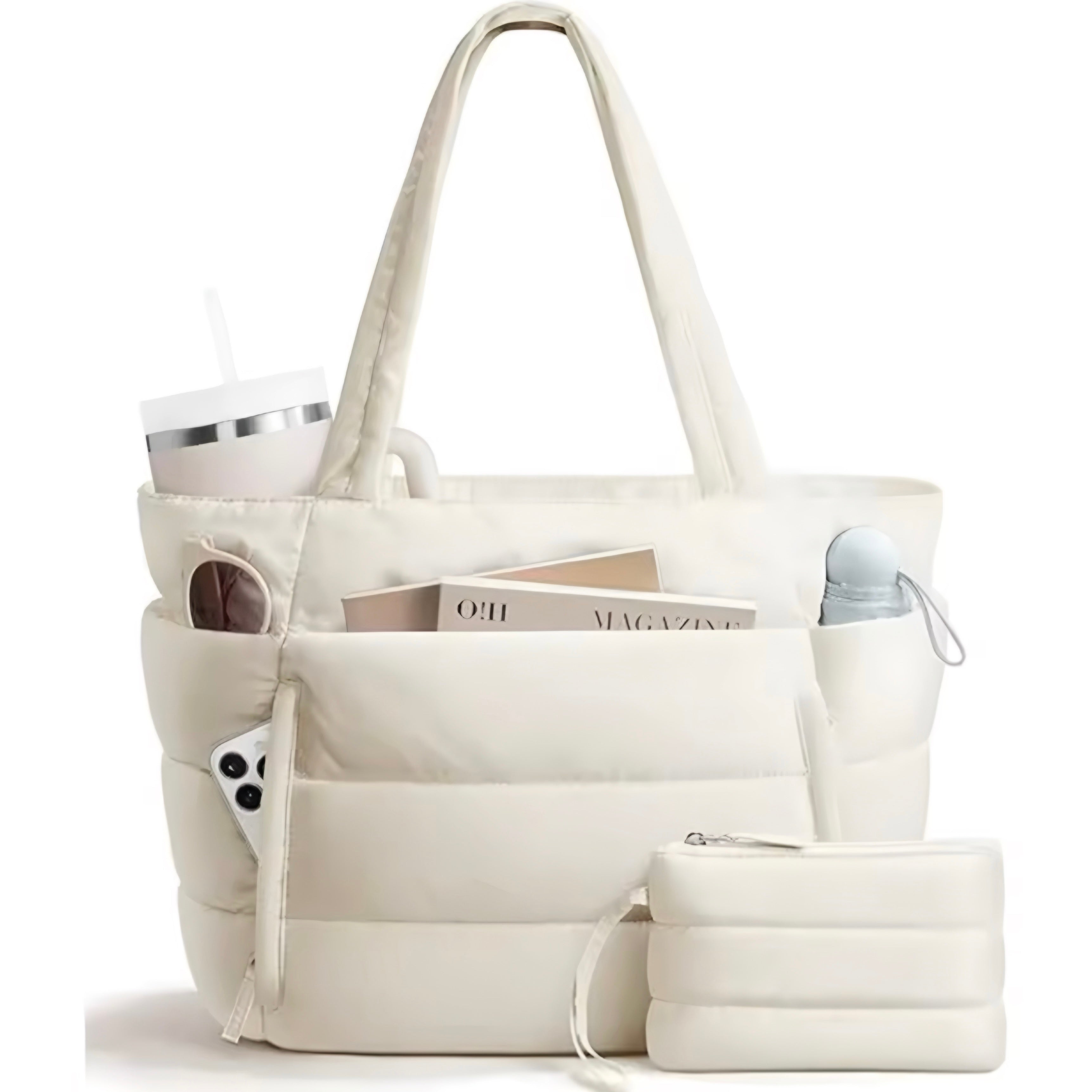 Borsa Tote Puffer Grande Capacità