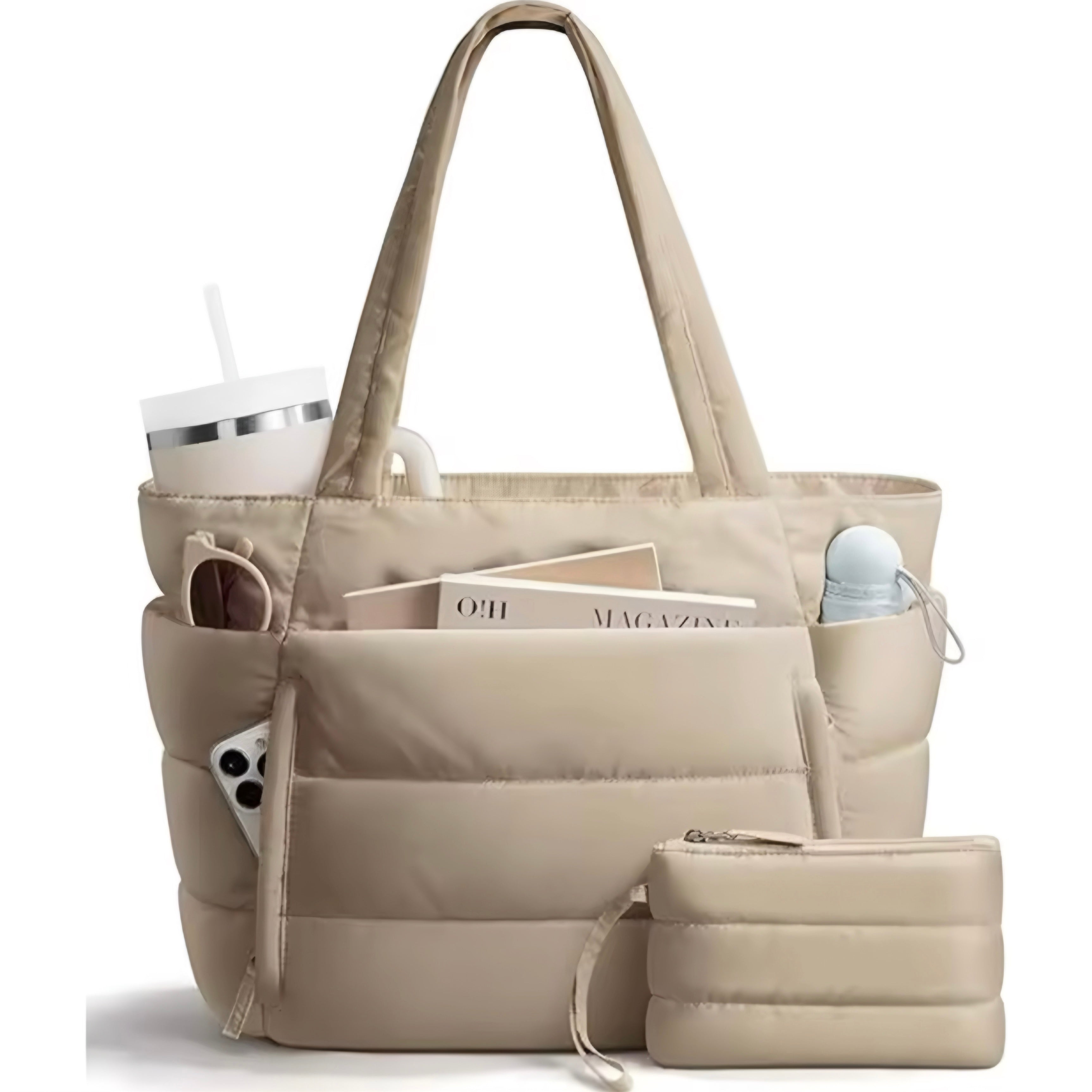 Borsa Tote Puffer Grande Capacità