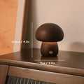 Lampada Notturna Mushroom in Legno